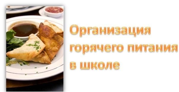 Организация горячего питания в школе